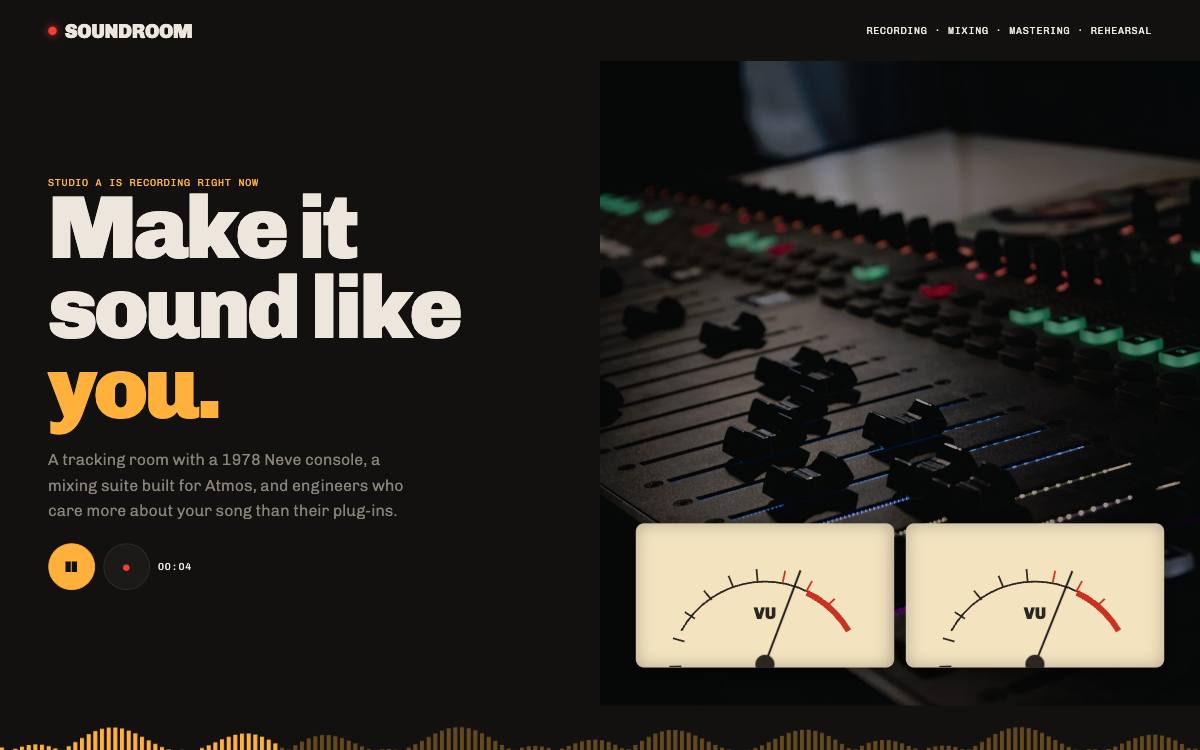 Soundroom – svetainės dizaino pavyzdys