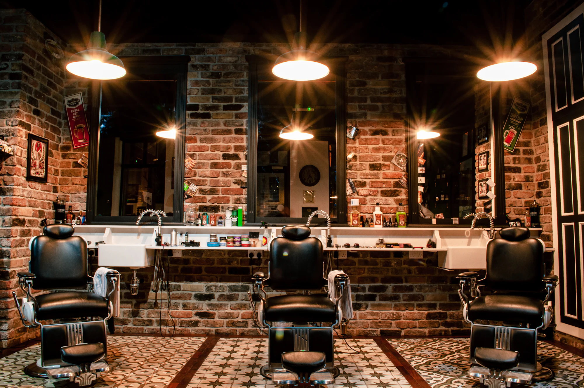 Vintage barber chair