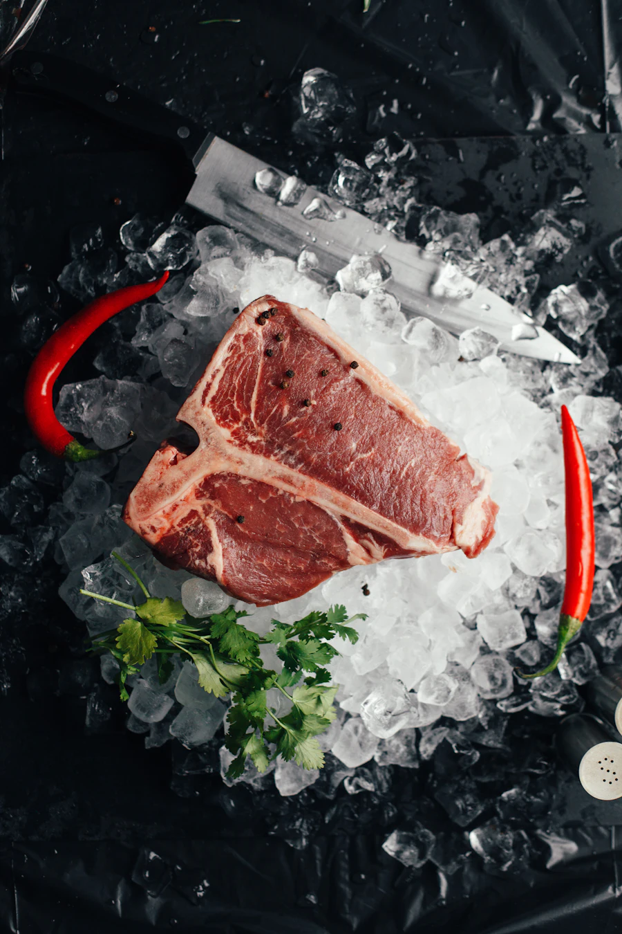 Meat on ice