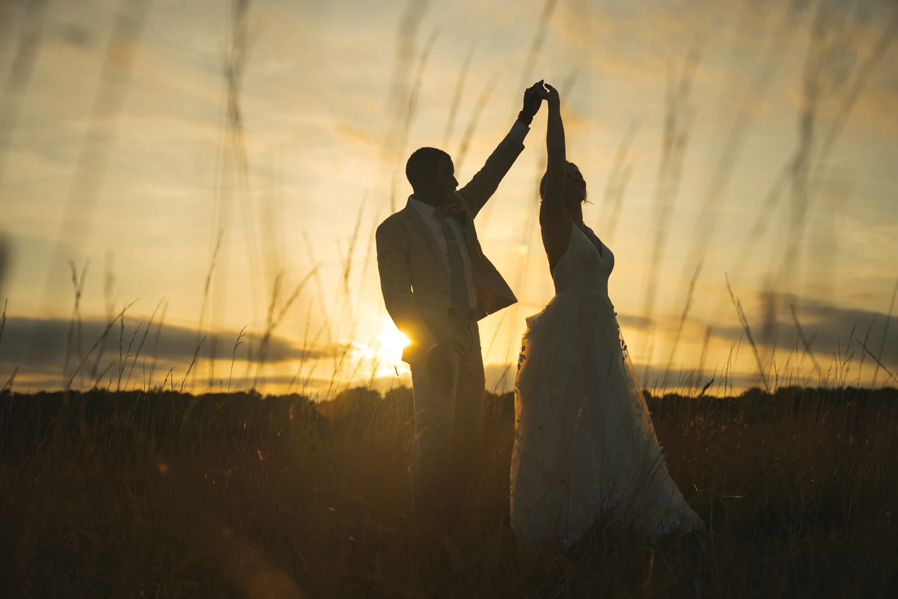 Dancing in a field