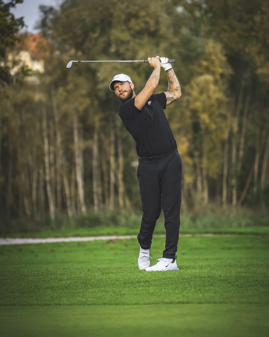 Swinging a club