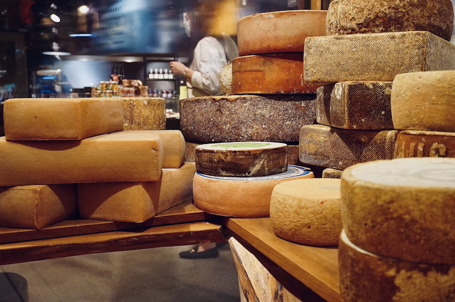 Stacked cheeses