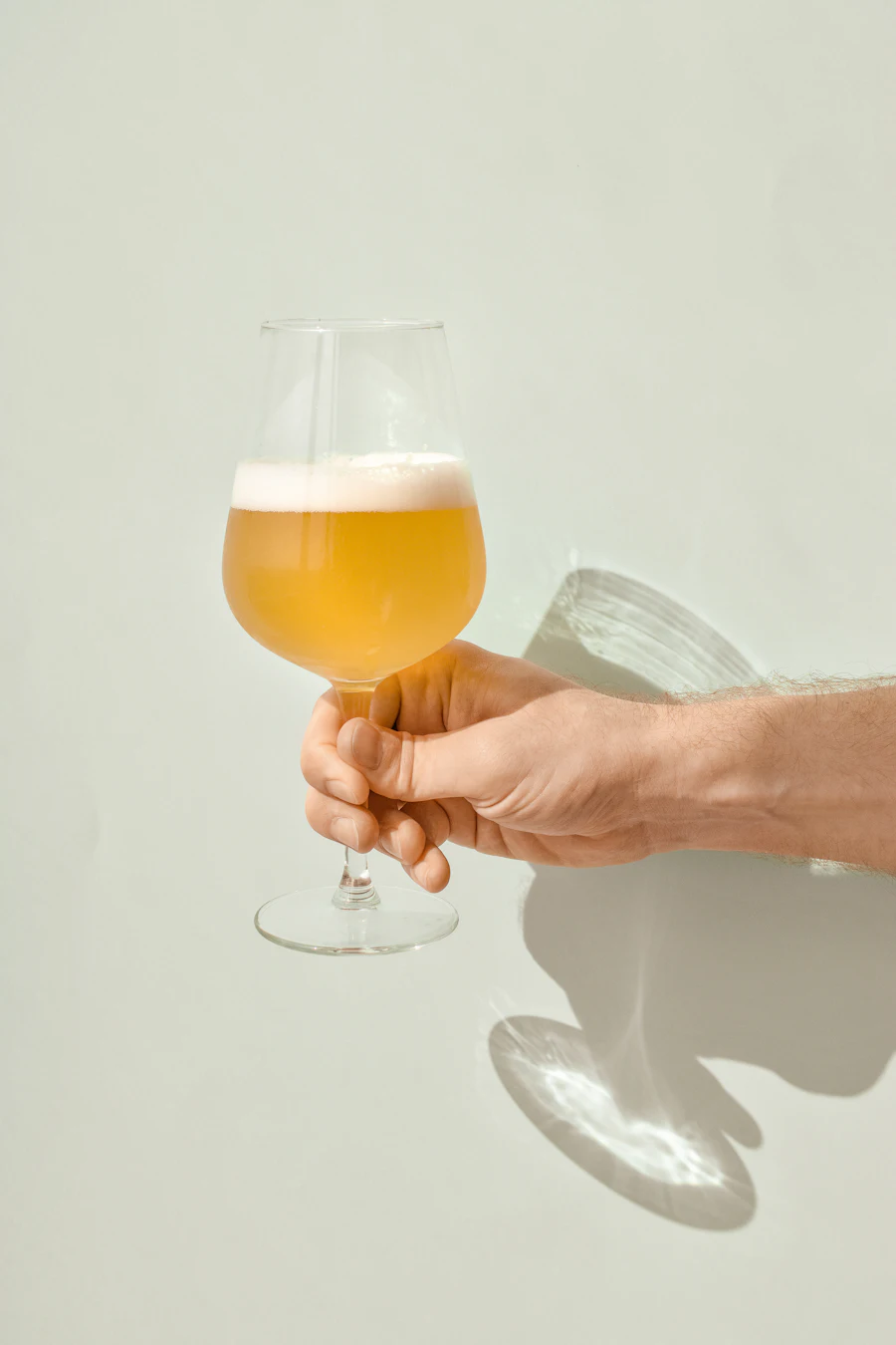 Glass of pale beer