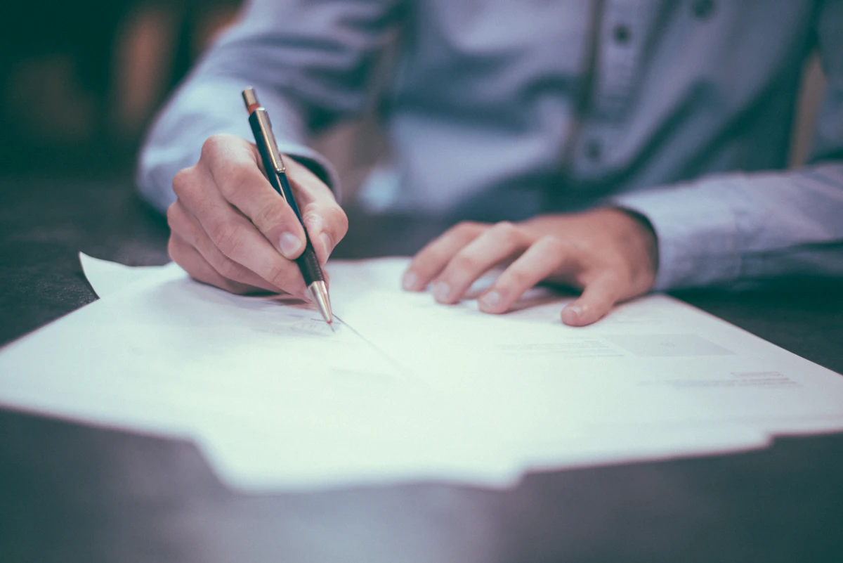 Signing a document