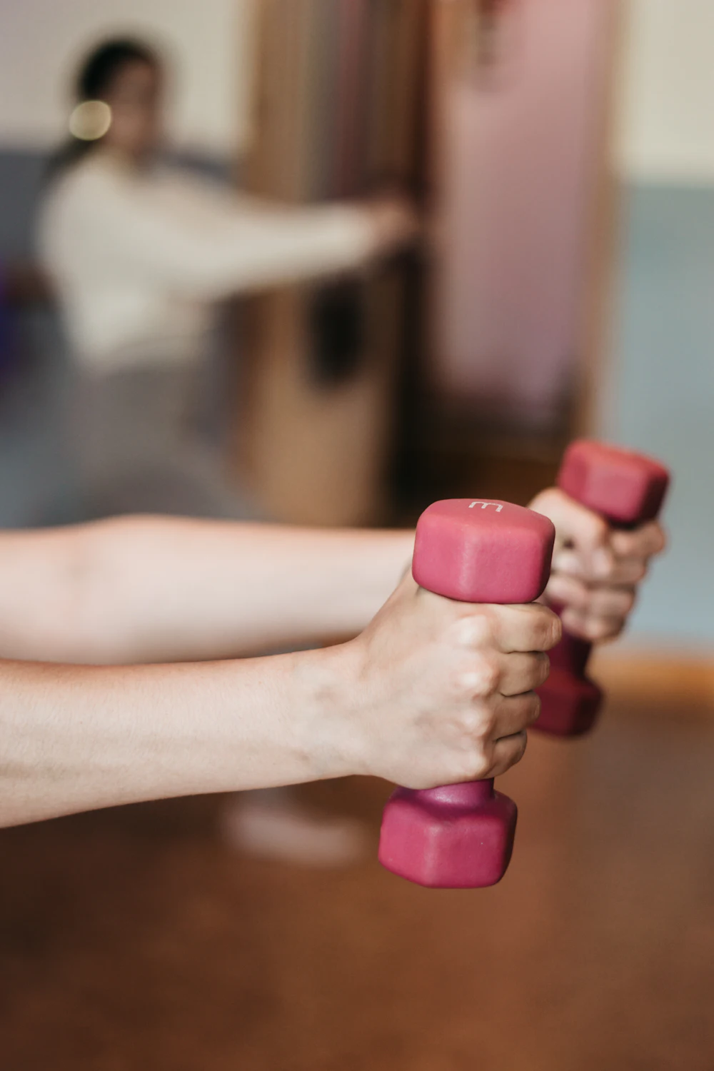Strength training with dumbbells
