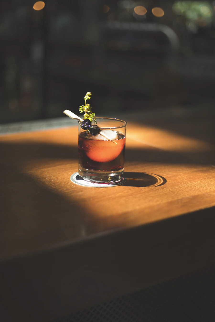 Martini with olives