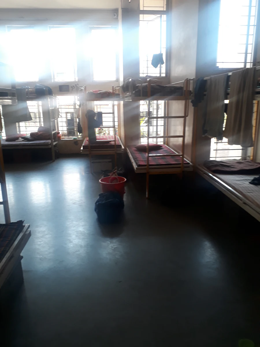 Dorm with bunk beds