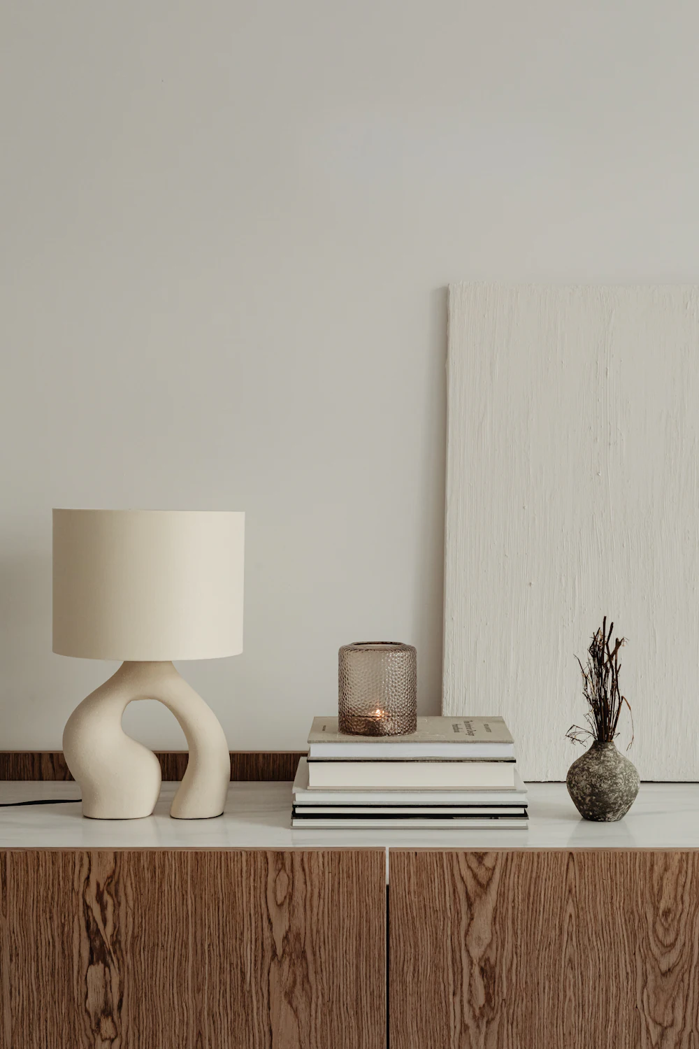 Lamp and books