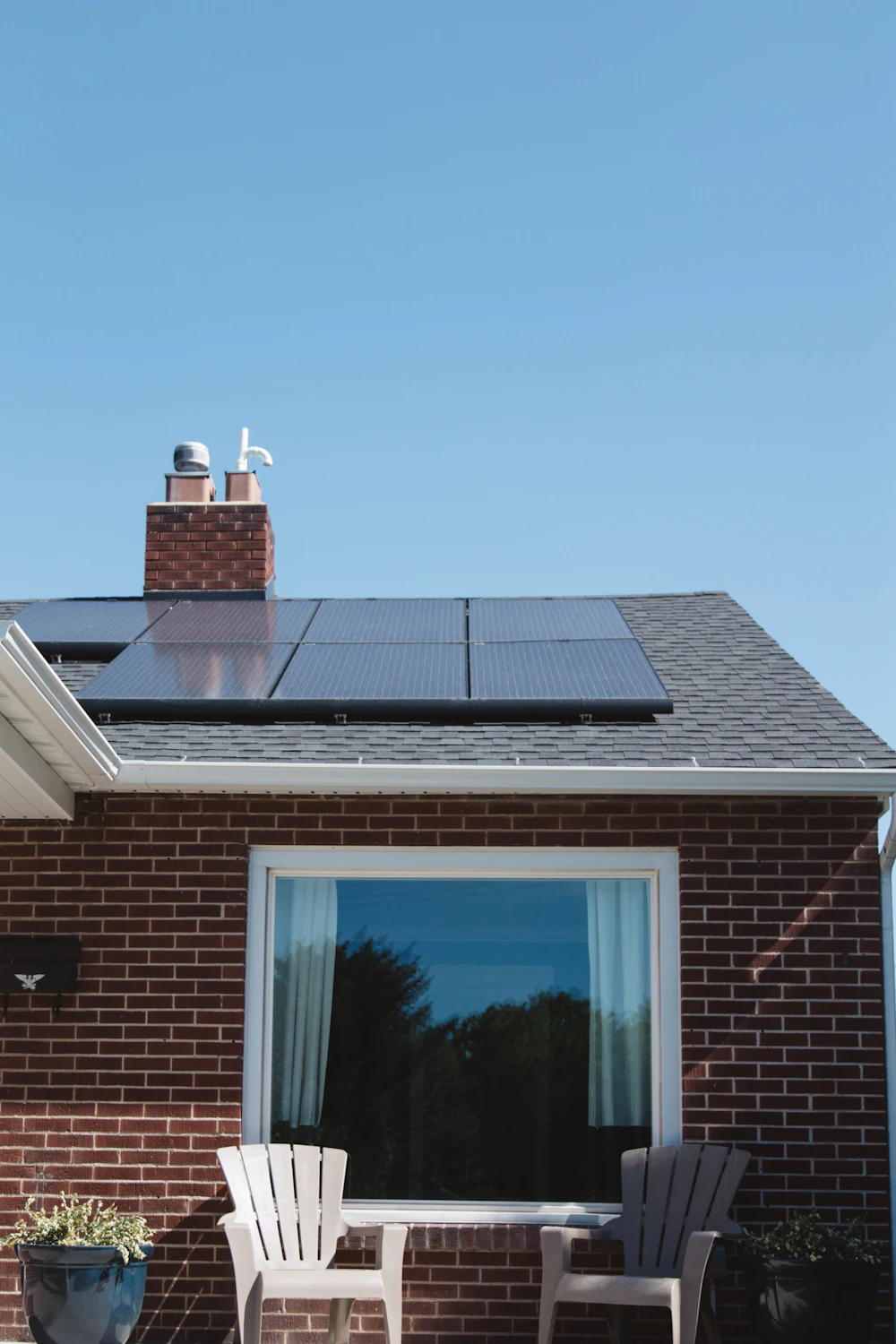 House with solar panels