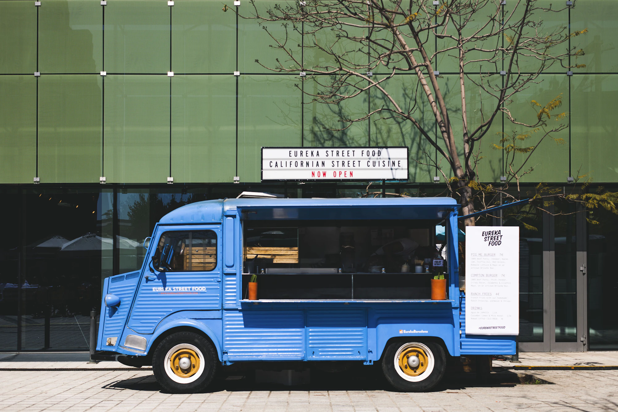 Our blue food truck